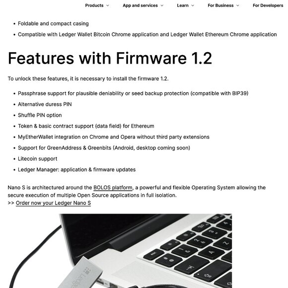 NIB - Ledger Nano S Crypto Black Wallet Brand New and Factory Sealed - Picture 5 of 7